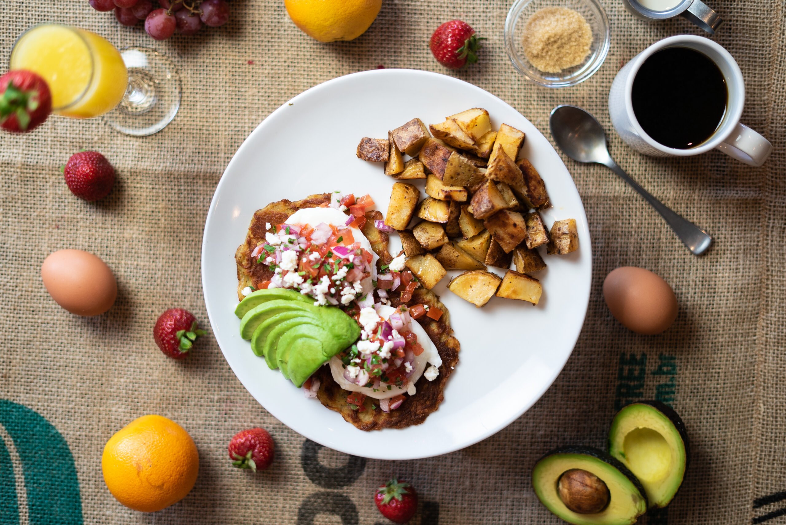 Bennicio Del Toro - pico, feta, avocado, blackened chicken or smoked tofu and chipotle-sour cream drizzle. no hollandaise on this benny!